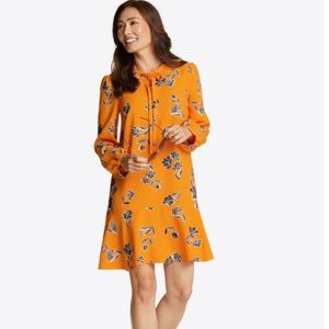 Draper James Rosanne Floral Shift Dress in Marigold